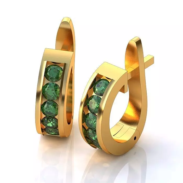 121-Piece Earring and Cufflink bundle 3D print model_48