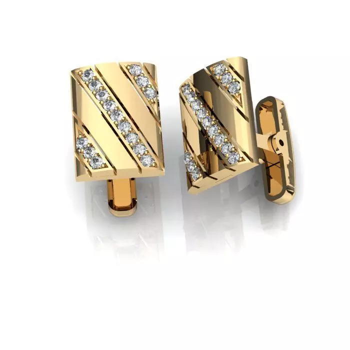 121-Piece Earring and Cufflink bundle 3D print model_14