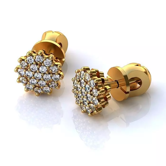 121-Piece Earring and Cufflink bundle 3D print model_52