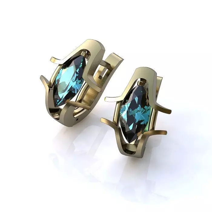 121-Piece Earring and Cufflink bundle 3D print model_90