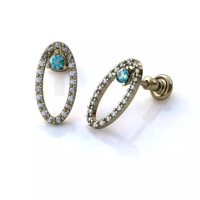 121-Piece Earring and Cufflink bundle 3D print model_58