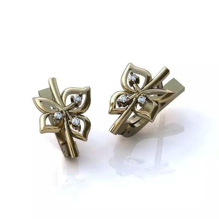 121-Piece Earring and Cufflink bundle 3D print model_25