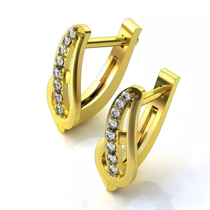 121-Piece Earring and Cufflink bundle 3D print model_69