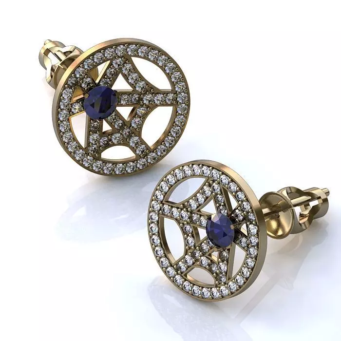 121-Piece Earring and Cufflink bundle 3D print model_41