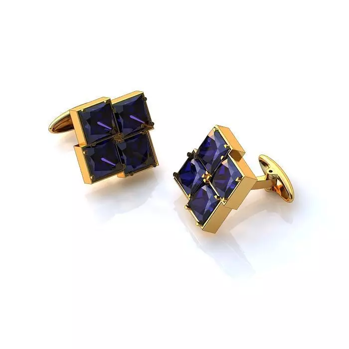 121-Piece Earring and Cufflink bundle 3D print model_23