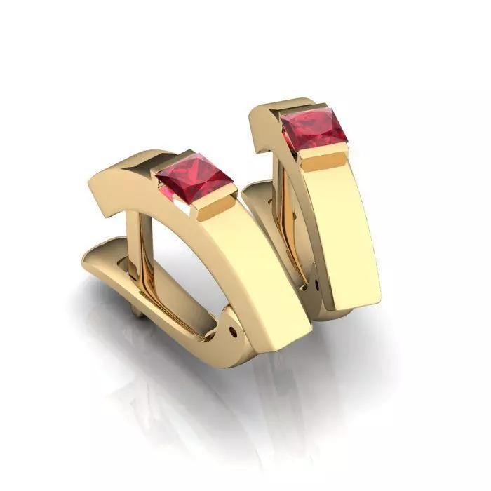 121-Piece Earring and Cufflink bundle 3D print model_100