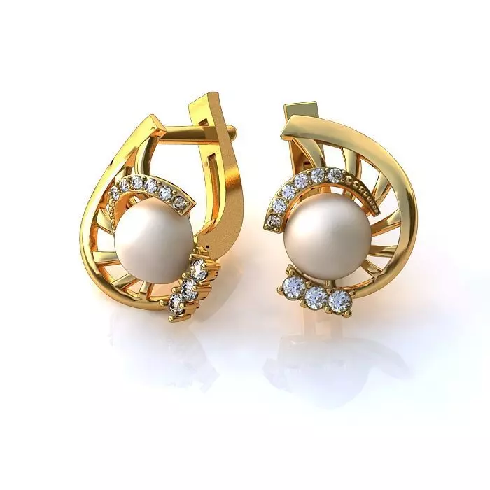 121-Piece Earring and Cufflink bundle 3D print model_17