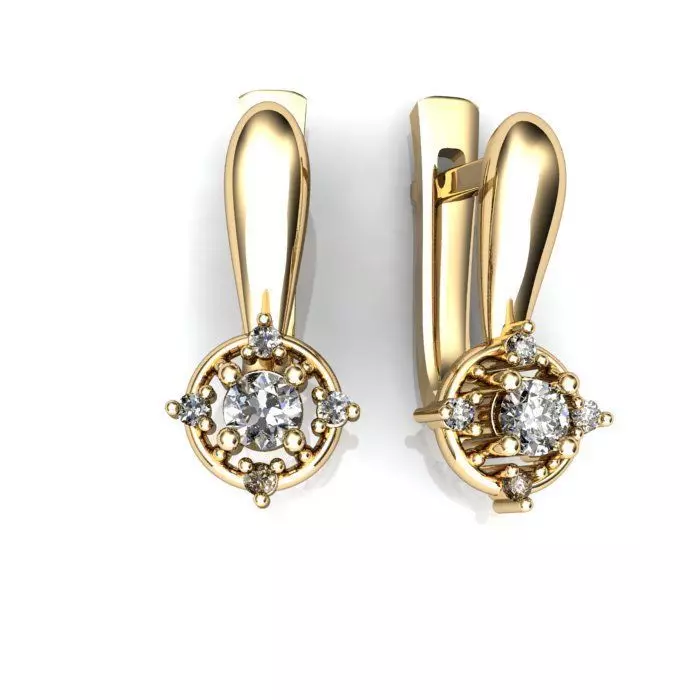 121-Piece Earring and Cufflink bundle 3D print model_106