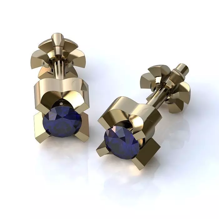 121-Piece Earring and Cufflink bundle 3D print model_65