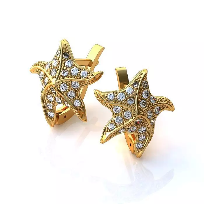 121-Piece Earring and Cufflink bundle 3D print model_37