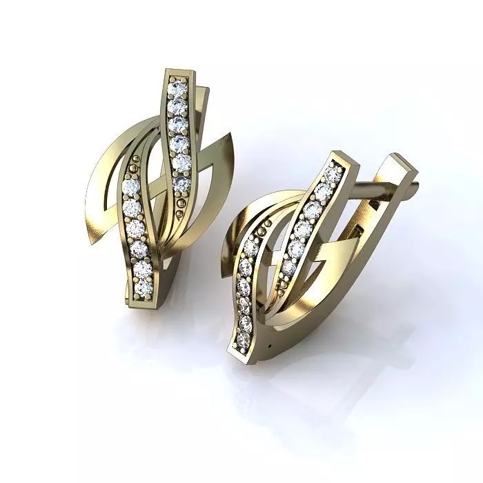 121-Piece Earring and Cufflink bundle 3D print model_66
