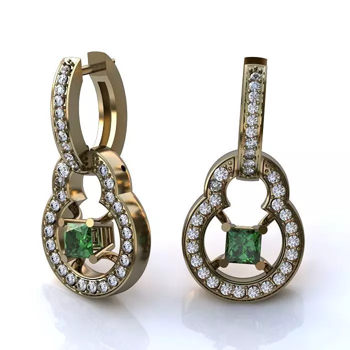 121-Piece Earring and Cufflink bundle 3D print model_44