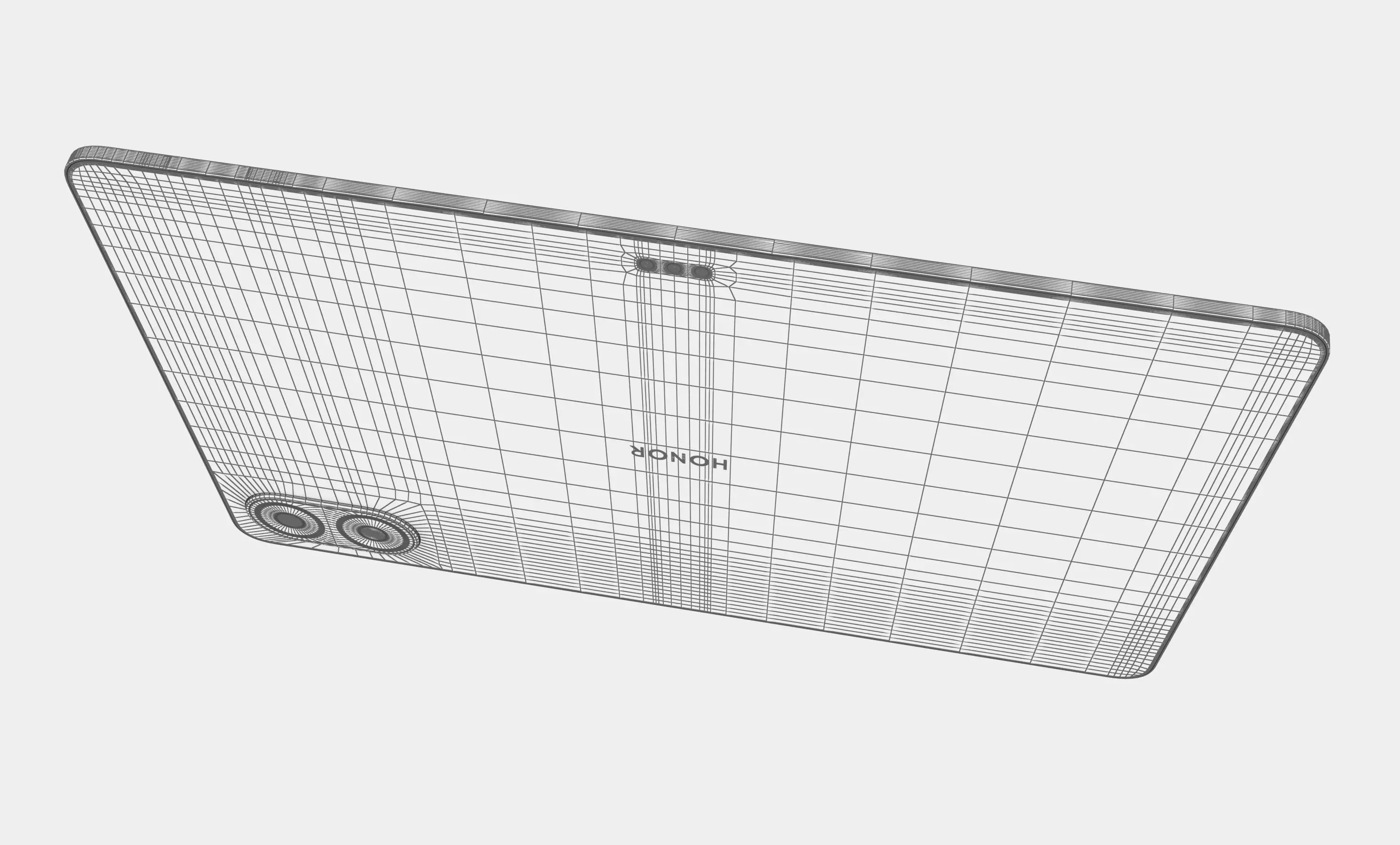 Honor Pad V8 Black High Poly 3D model_16