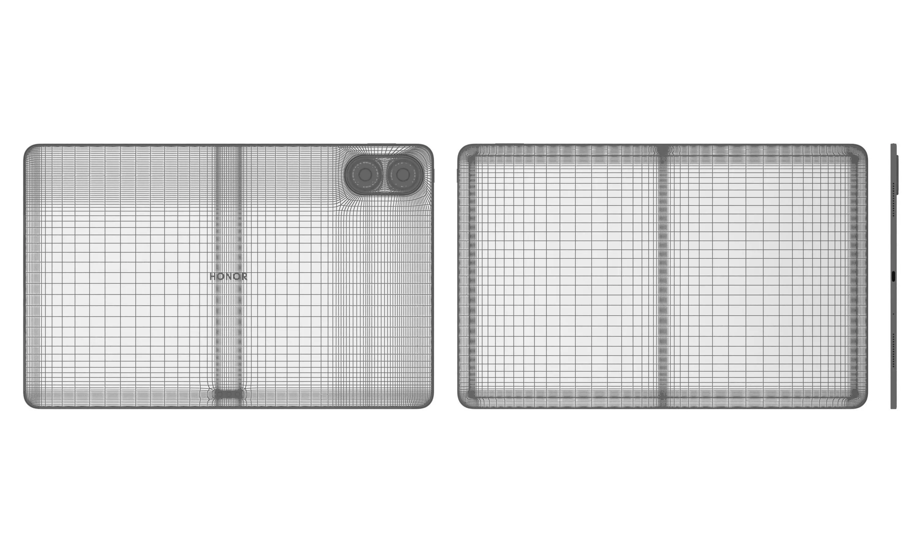 Honor Pad V8 Black High Poly 3D model_12