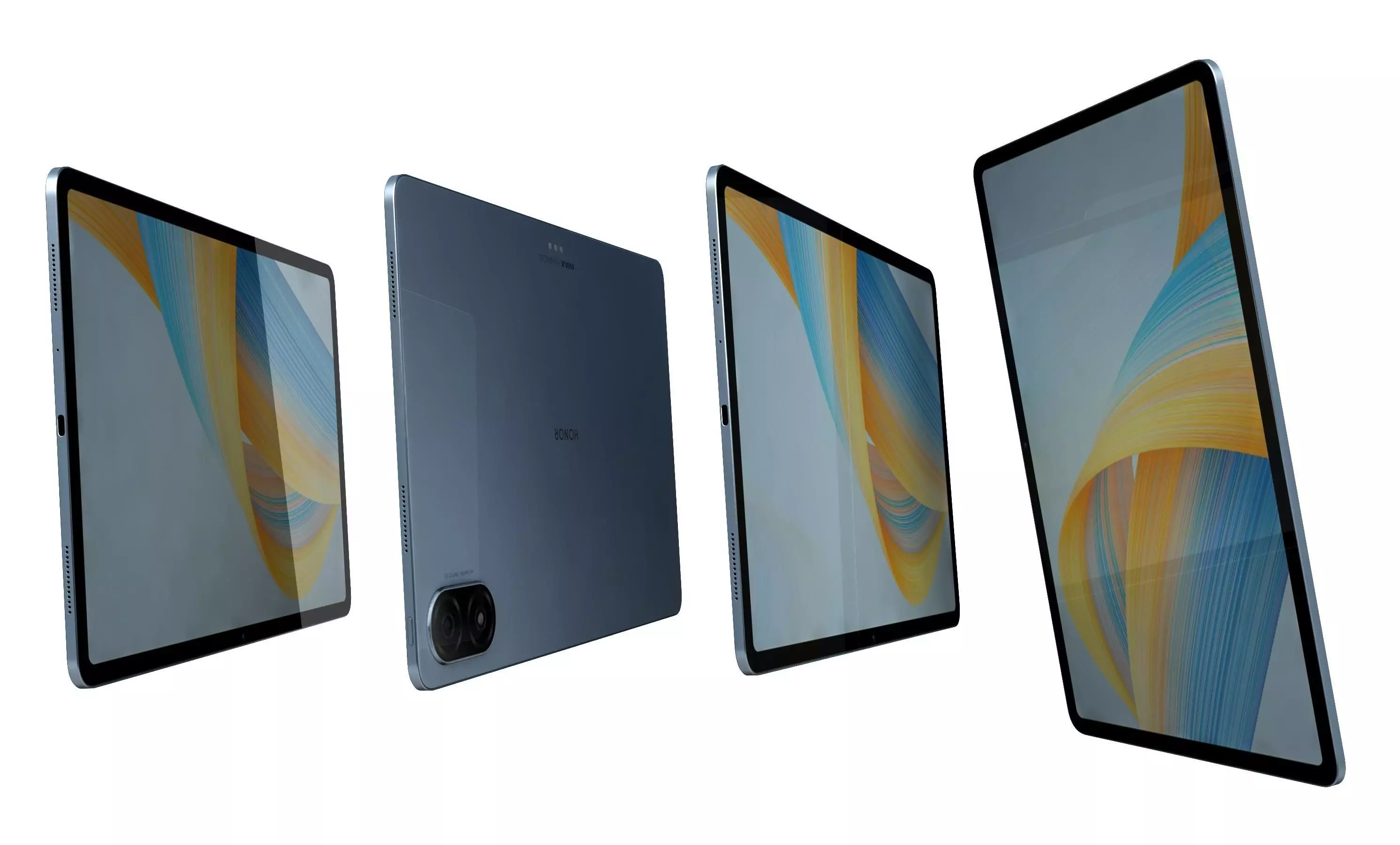 Honor Pad V8 Blue High Poly 3D model_3