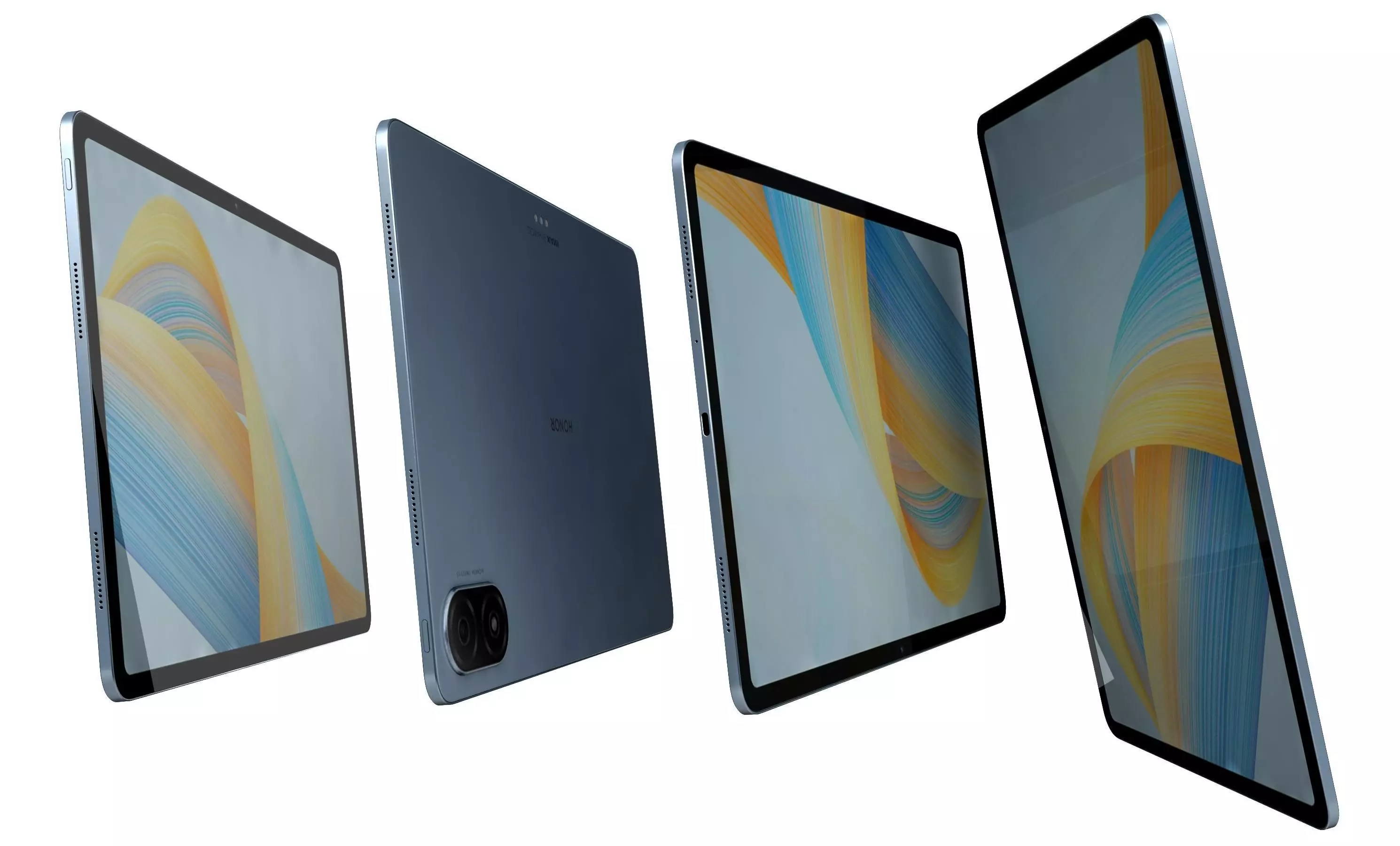 Honor Pad V8 Blue High Poly 3D model_6