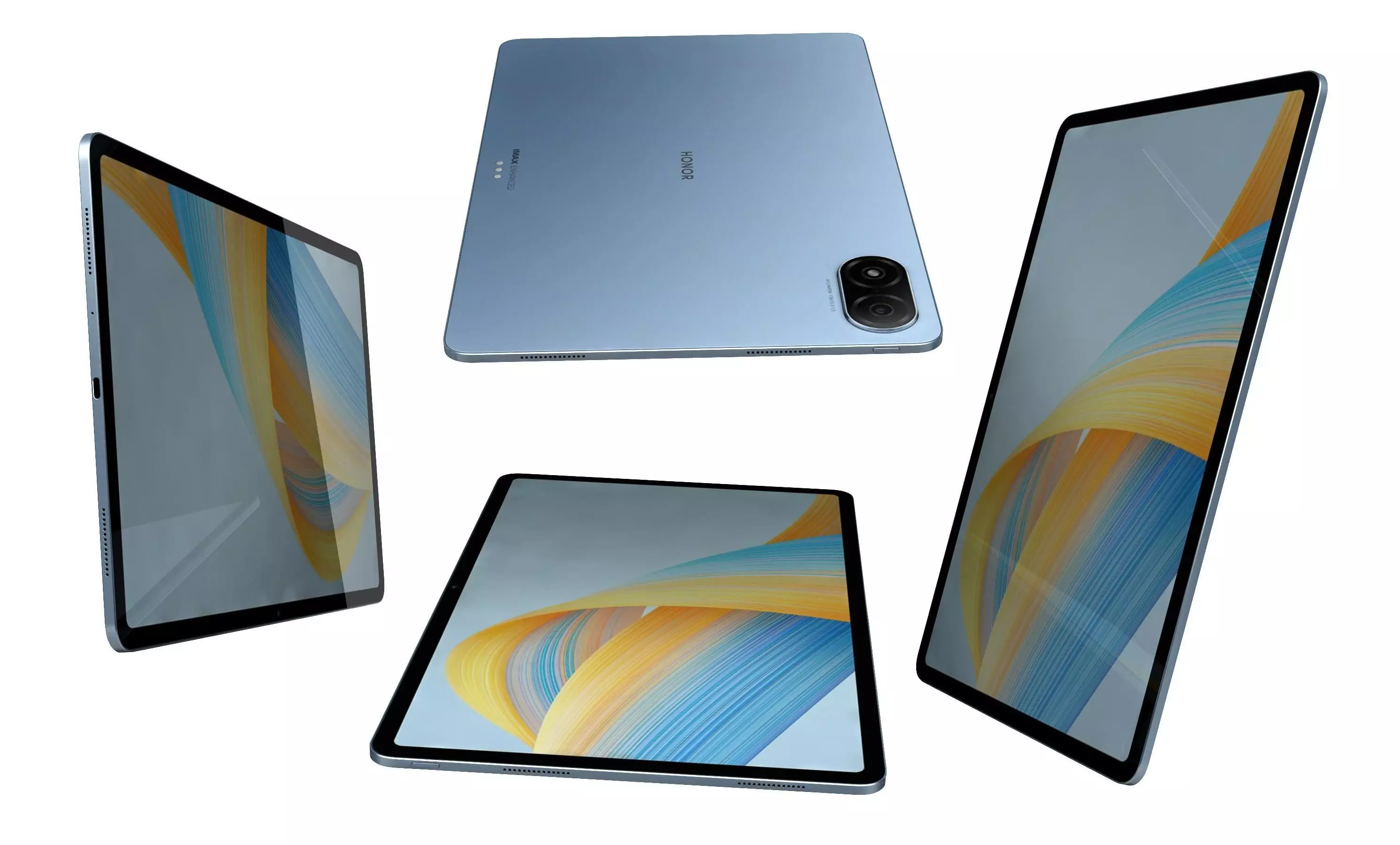 Honor Pad V8 Blue High Poly 3D model_4