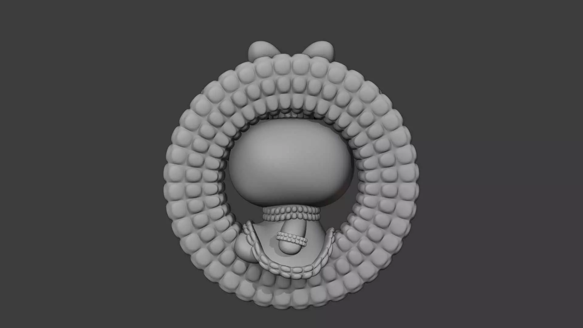 Christmas hello kitty sanrio figure 3D print model_5