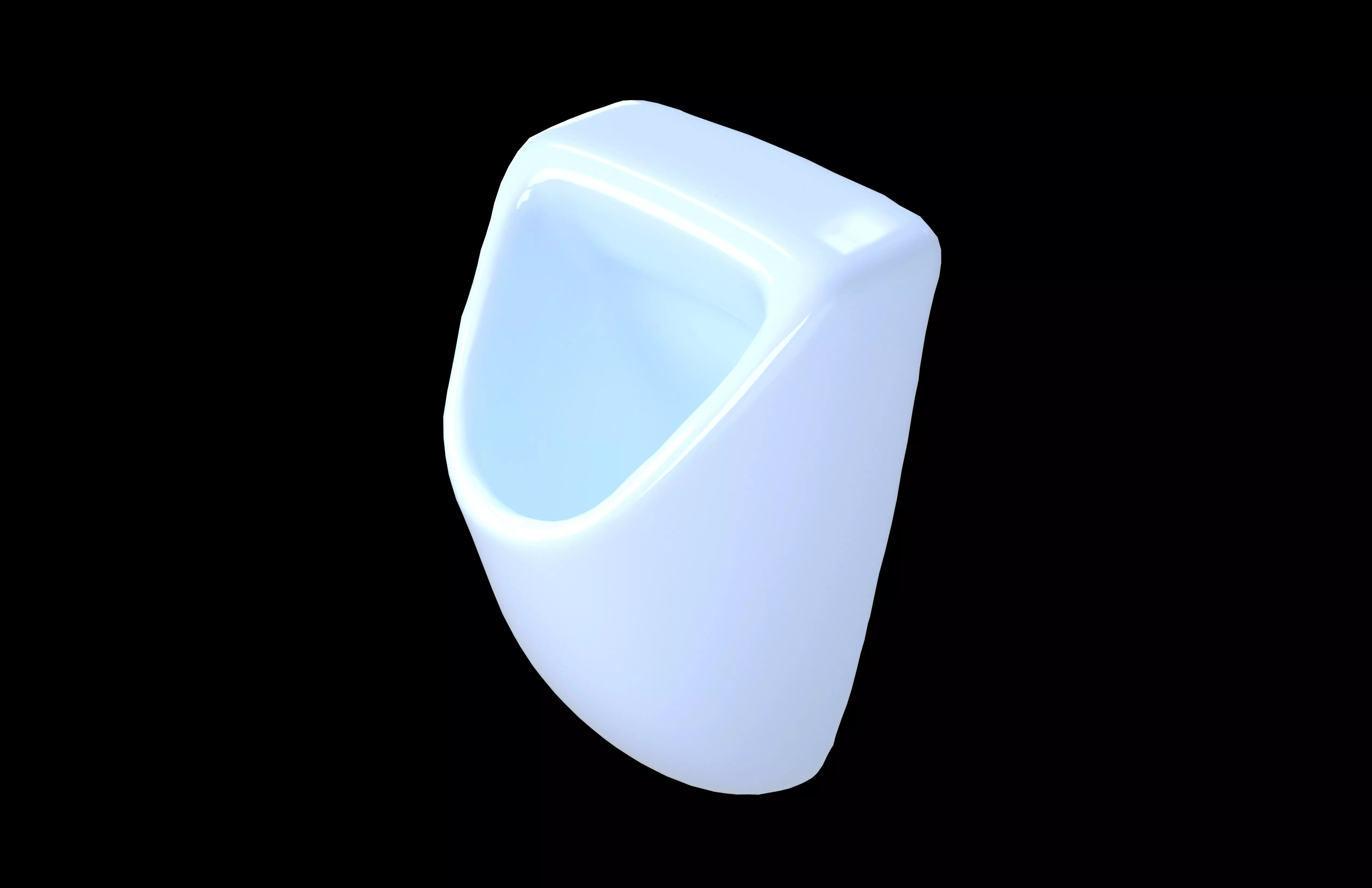 Urinal v2 003 Low-poly 3D model_2