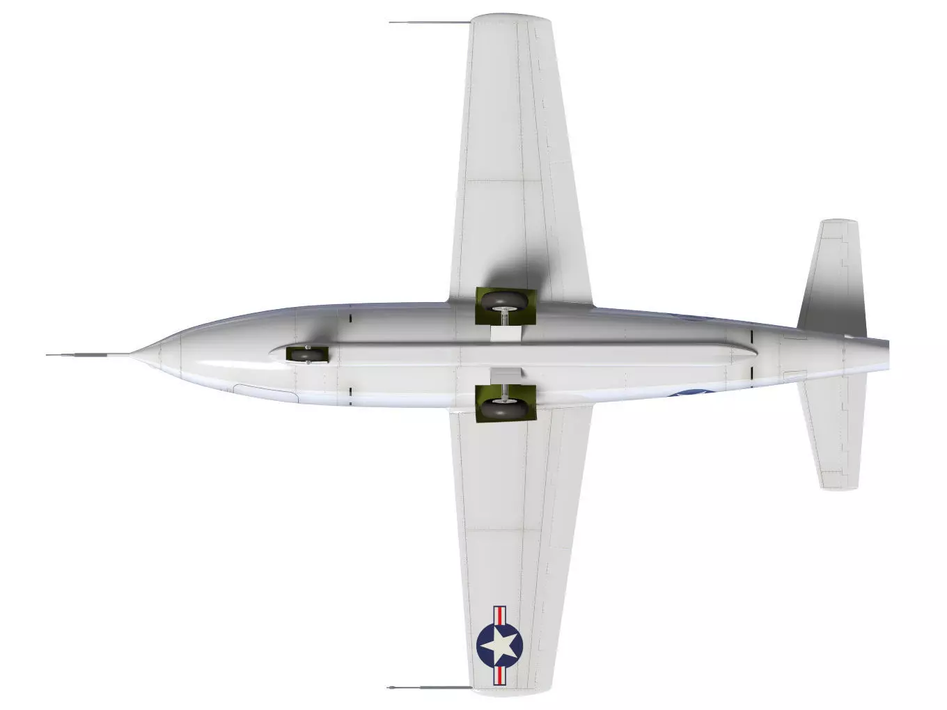 bell X-1 3D model_14