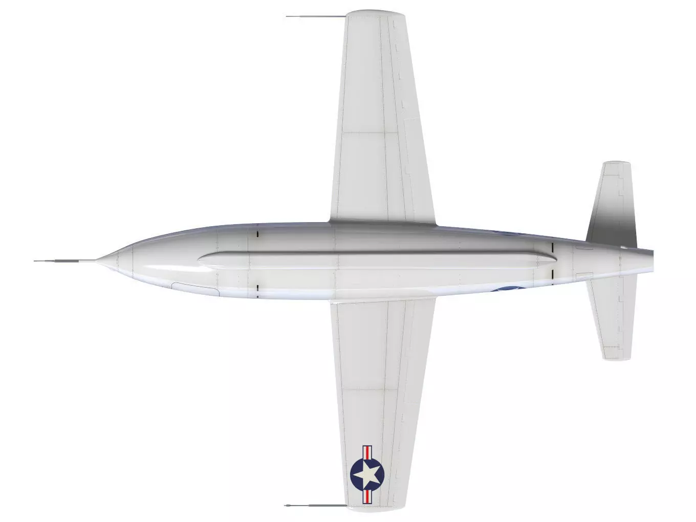 bell X-1 3D model_13