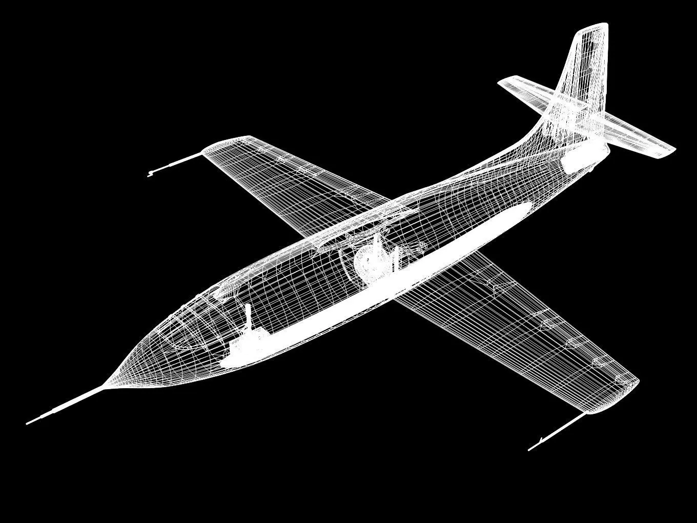 bell X-1 3D model_15
