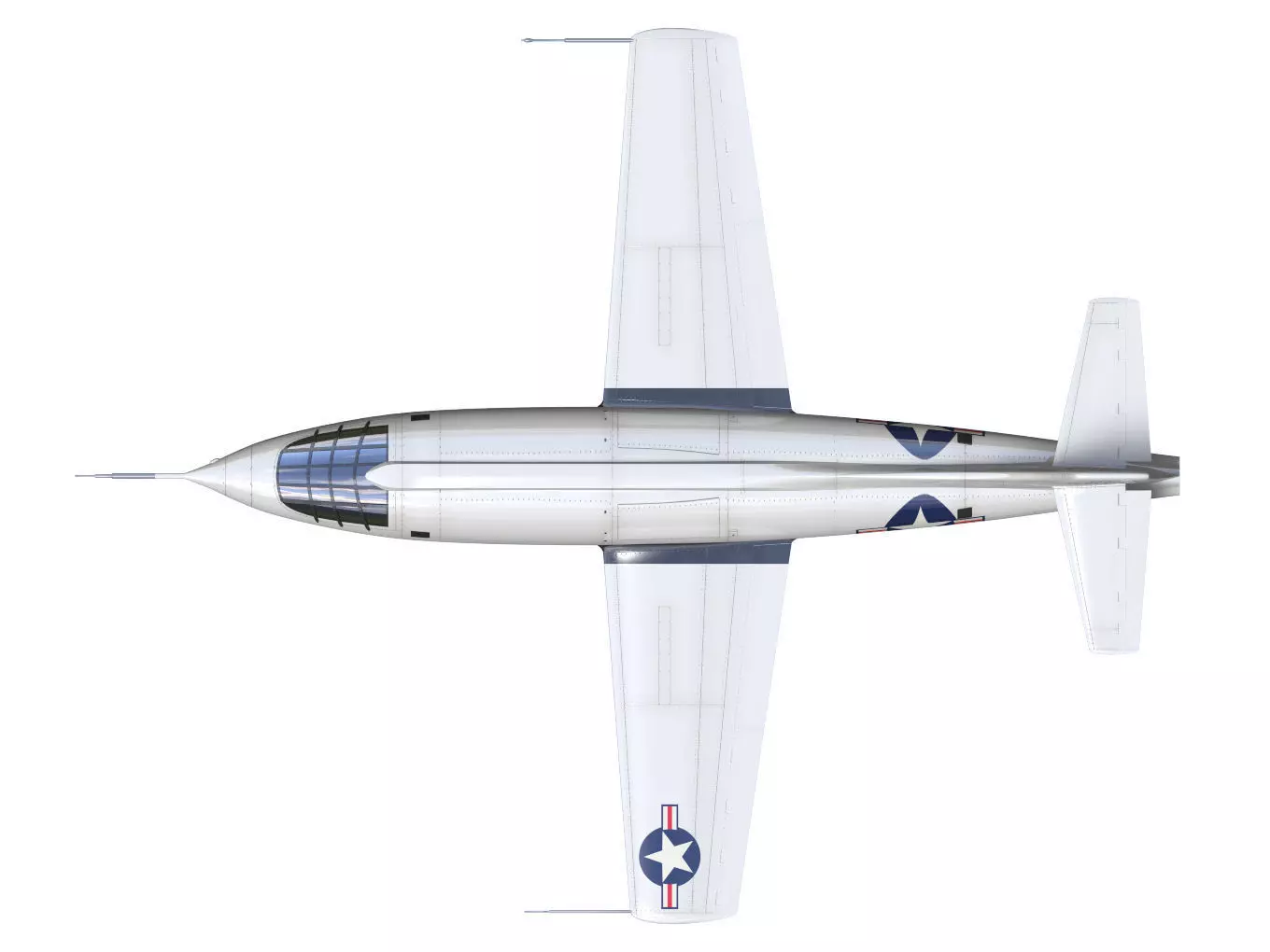 bell X-1 3D model_12