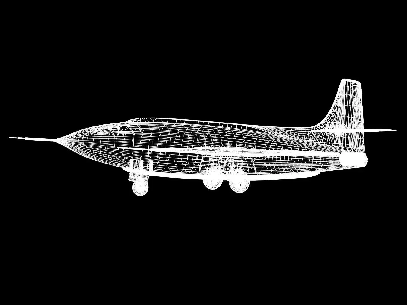 bell X-1 3D model_16
