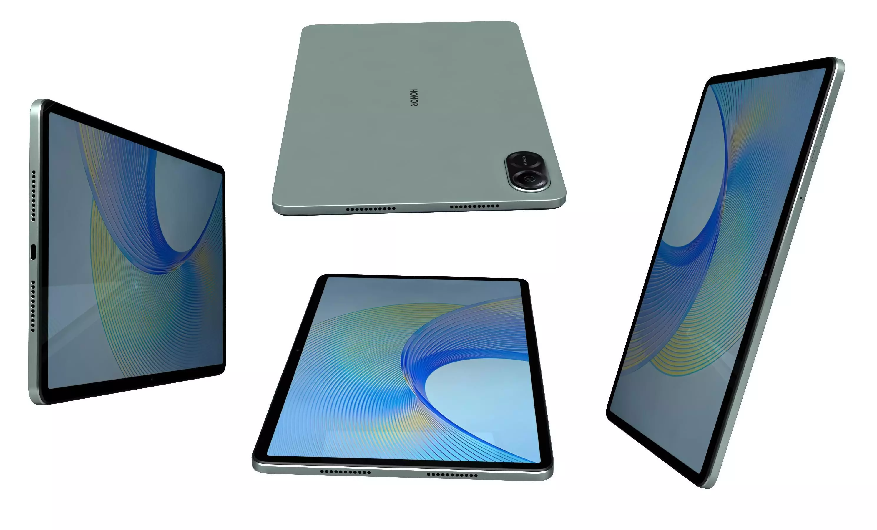 Honor Pad X8 Pro Green High Poly 3D model_5