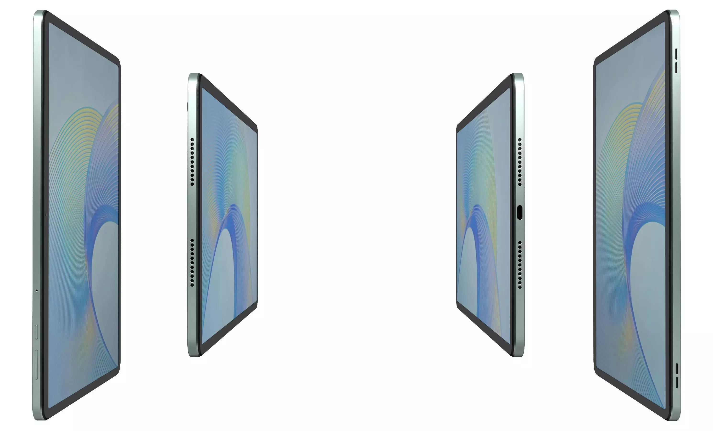 Honor Pad X8 Pro Green High Poly 3D model_2