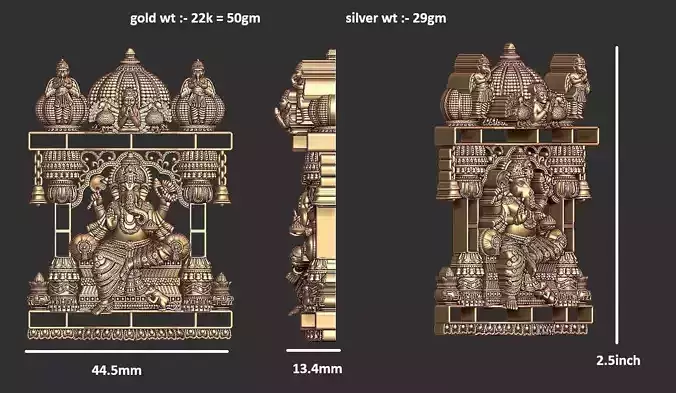 antic ganesh ji ps desing  3D print model