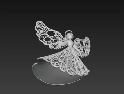 3D Flying Angel Christmas Decoration Model 3D print model_15