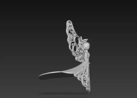 3D Flying Angel Christmas Decoration Model 3D print model_3