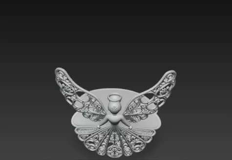 3D Flying Angel Christmas Decoration Model 3D print model_10