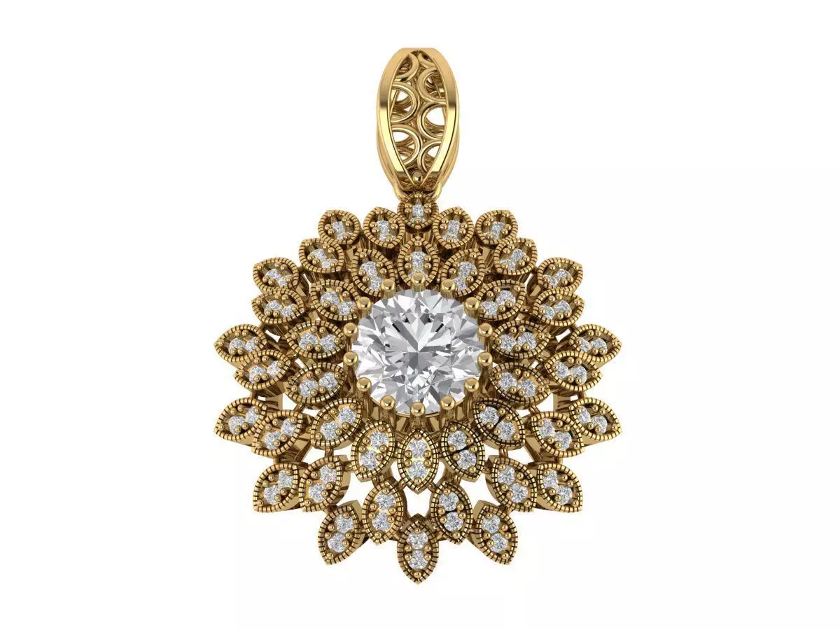 Diamond Pendant 3D print model