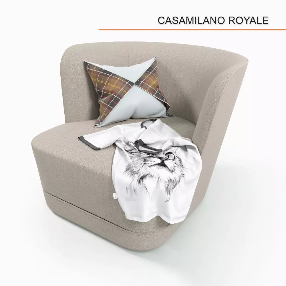 Casamilano ROYALE chair 3D model