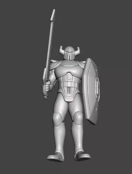 LT BITTER KNIGHT MINIATURE MODEL FANTASY GAMES RPG DND 3D print model_8