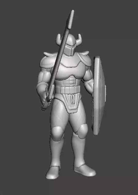 LT BITTER KNIGHT MINIATURE MODEL FANTASY GAMES RPG DND 3D print model_3