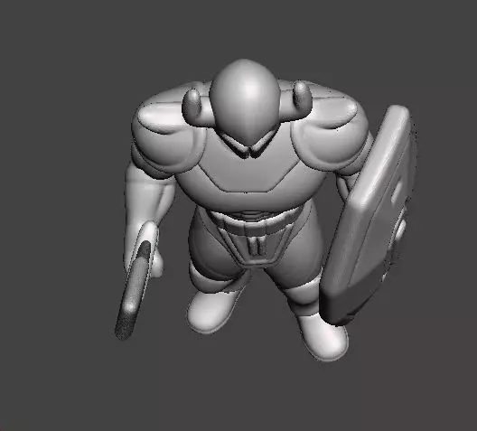 LT BITTER KNIGHT MINIATURE MODEL FANTASY GAMES RPG DND 3D print model_7