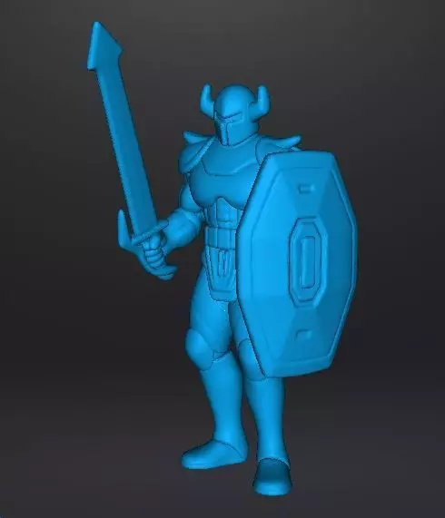 LT BITTER KNIGHT MINIATURE MODEL FANTASY GAMES RPG DND 3D print model_10