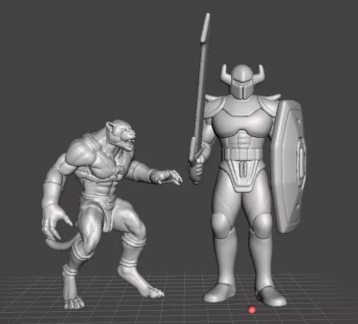 LT BITTER KNIGHT MINIATURE MODEL FANTASY GAMES RPG DND 3D print model_2