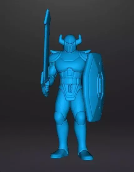 LT BITTER KNIGHT MINIATURE MODEL FANTASY GAMES RPG DND 3D print model_9