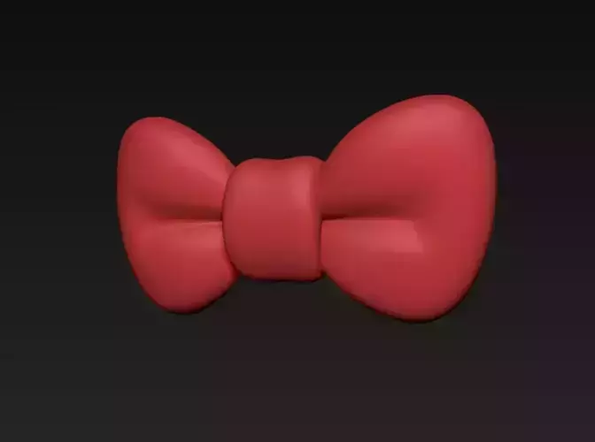 Red Bow 3D print model