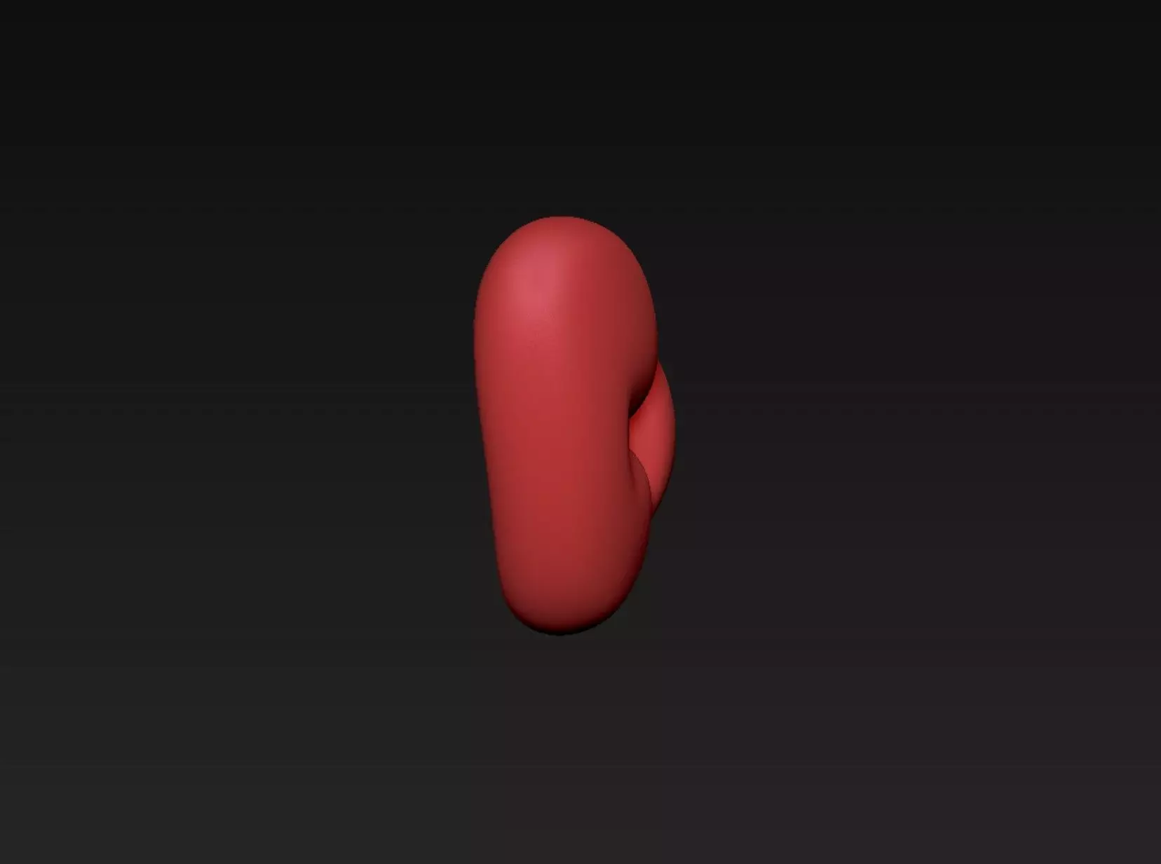 Red Bow 3D print model_2