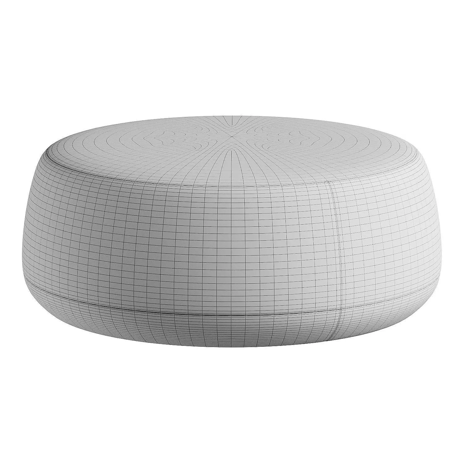 pouf white 2 3D model_6