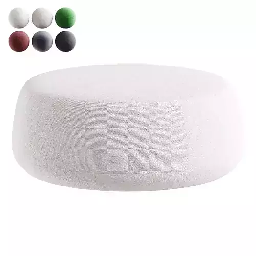 pouf white 2
