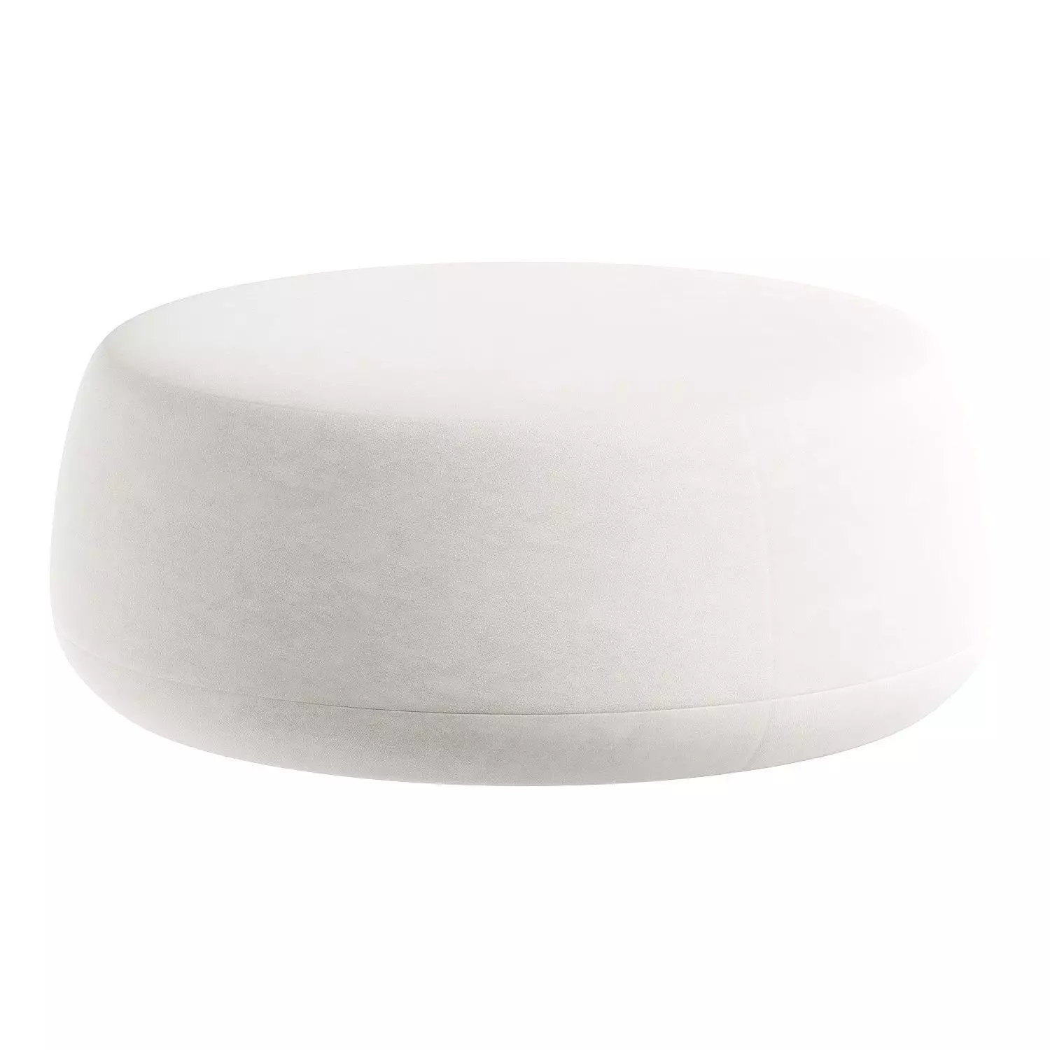 pouf white 2 3D model_1