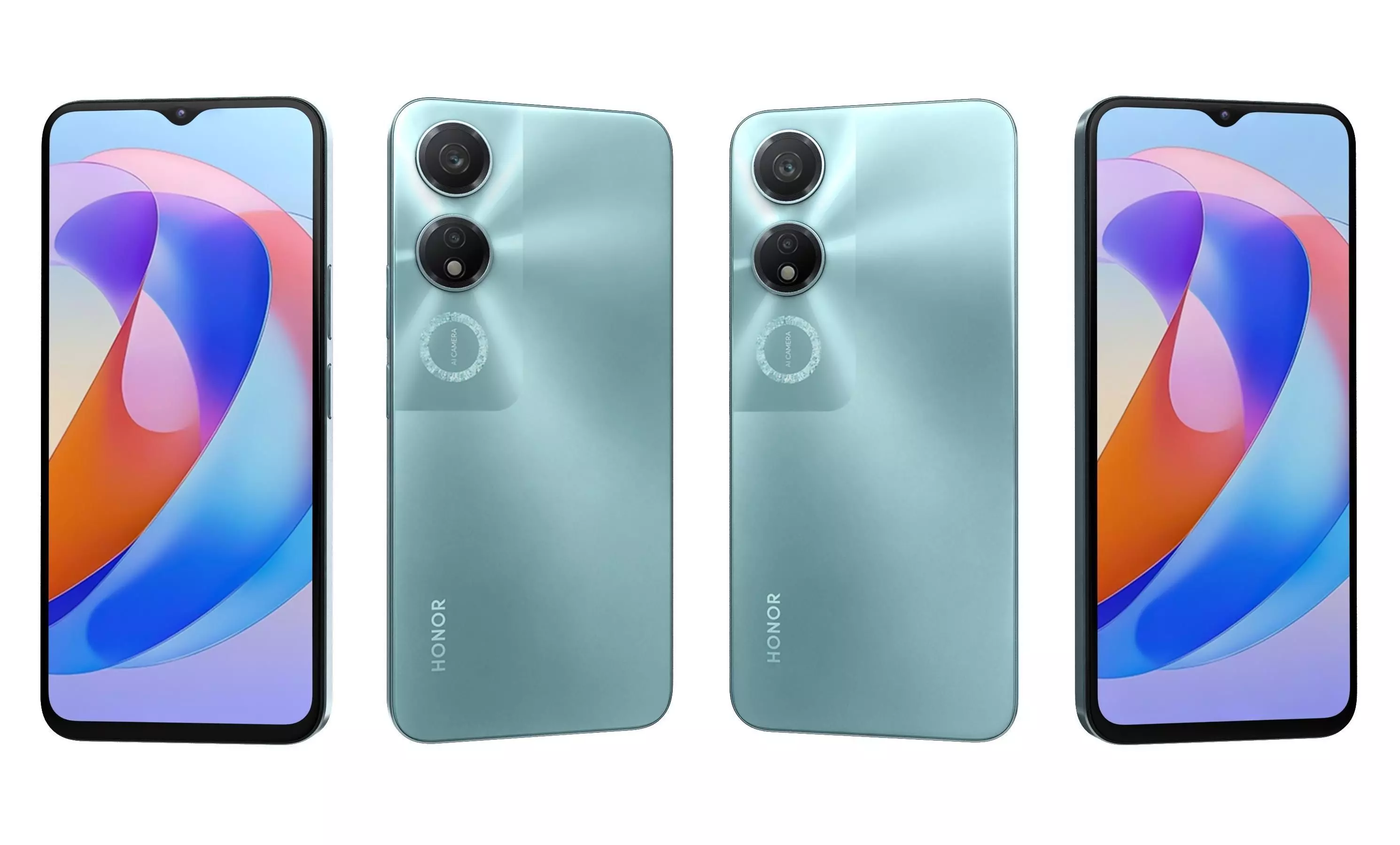 Honor Play 40 Green High Poly 3D model_6