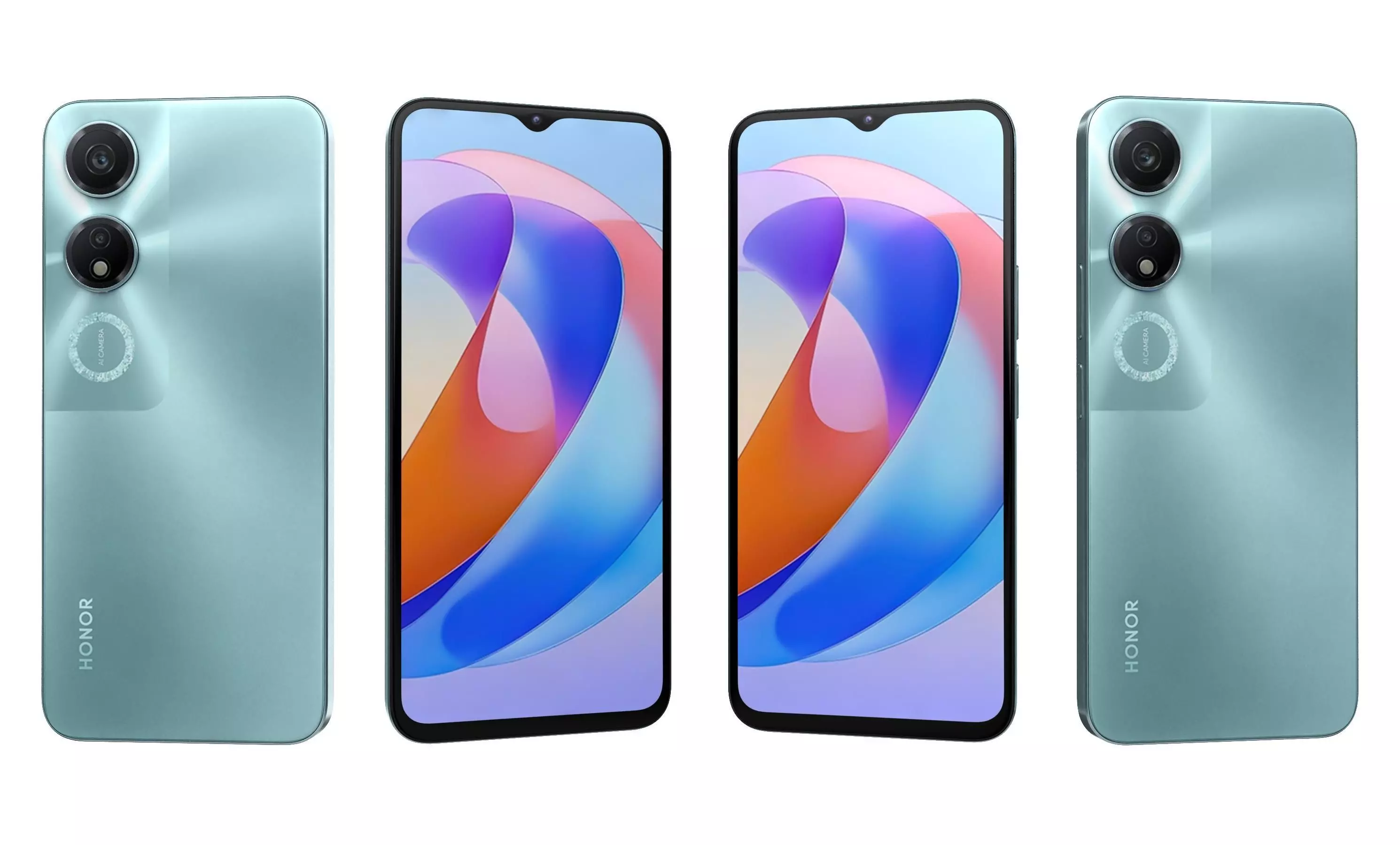 Honor Play 40 Green High Poly 3D model_12