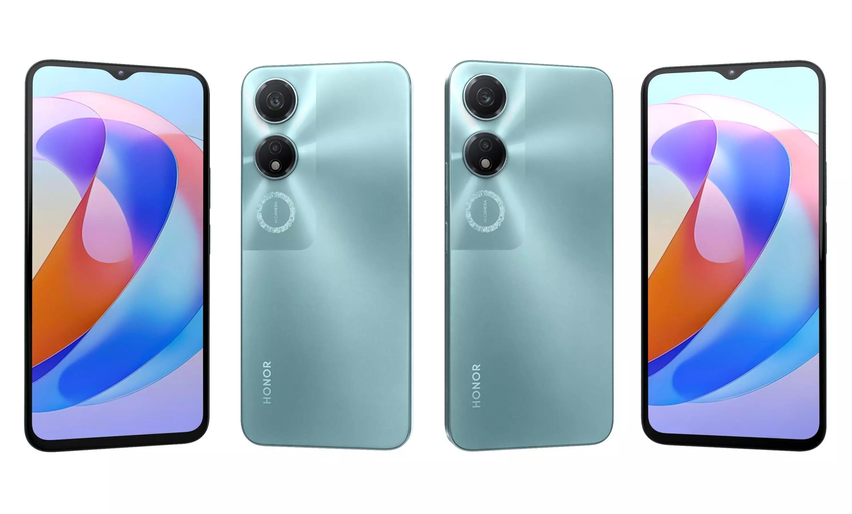 Honor Play 40 Green High Poly 3D model_0